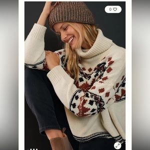 Anthropologie Rosalyn Turtleneck sweater